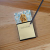 Golden English Cocker Spaniel Coworker Watercolor Sticky Note Holder Refillable Dispenser product image at NuMercy 2