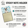 Brindle and White Bull Terrier Coworker Watercolor Sticky Note Holder Refillable Dispenser product image at NuMercy 3