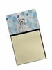 Standard White Poodle Coworker Watercolor Sticky Note Holder Refillable Dispenser product image at NuMercy
