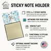 Standard White Poodle Coworker Watercolor Sticky Note Holder Refillable Dispenser product image at NuMercy 3
