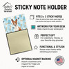 Red and White Basenji Coworker Watercolor Sticky Note Holder Refillable Dispenser product image at NuMercy 3