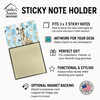Brindle Whippet Coworker Watercolor Sticky Note Holder Refillable Dispenser product image at NuMercy 3