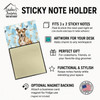 Brindle American Staffordshire Terrier Coworker Watercolor Sticky Note Holder Refillable Dispenser product image at NuMercy 3