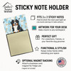 Bernese Mountain Dog Coworker Watercolor Sticky Note Holder Refillable Dispenser product image at NuMercy 3