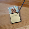 Liver Shih Tzu Coworker Watercolor Sticky Note Holder Refillable Dispenser product image at NuMercy 2