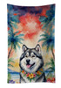 Alaskan Malamute Luau Kitchen Towel Dish Cloths product image at NuMercy