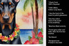 Doberman Pinscher Luau Kitchen Towel Dish Cloths product image at NuMercy 5