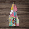 Cavalier Spaniel Hippie Dawg Kitchen Towel Dish Cloths DAC2486 product image at NuMercy 4