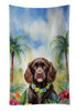 Boykin Spaniel Luau Kitchen Towel Dish Cloths product image at NuMercy