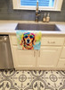 Dachshund Hippie Dawg Kitchen Towel Dish Cloths DAC2498 product image at NuMercy 2