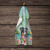 Australian Shepherd Luau Kitchen Towel Dish Cloths product image at NuMercy 4