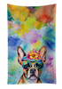 Boston Terrier Hippie Dawg Kitchen Towel Dish Cloths DAC2468 product image at NuMercy