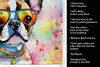 Boston Terrier Hippie Dawg Kitchen Towel Dish Cloths DAC2470 product image at NuMercy 5