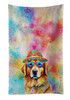 Golden Retriever Hippie Dawg Kitchen Towel Dish Cloths DAC2514 product image at NuMercy