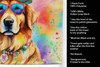Golden Retriever Hippie Dawg Kitchen Towel Dish Cloths DAC2514 product image at NuMercy 5