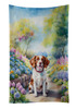 Brittany Spaniel Spring Path Kitchen Towel Dish Cloths product image at NuMercy