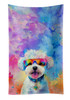 Bichon Frise Hippie Dawg Kitchen Towel Dish Cloths DAC2462 product image at NuMercy