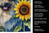 Keeshond in Sunflowers Kitchen Towel Dish Cloths product image at NuMercy 5