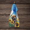 Leonberger in Sunflowers Kitchen Towel Dish Cloths product image at NuMercy 4