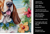 Basset Hound Luau Kitchen Towel Dish Cloths product image at NuMercy 5