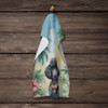 Black Poodle Luau Kitchen Towel Dish Cloths DAC6497 product image at NuMercy 4