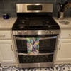 American Hairless Terrier Spring Garden Kitchen Towel Dish Cloths product image at NuMercy 3
