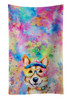 Corgi Hippie Dawg Kitchen Towel Dish Cloths DAC2495 product image at NuMercy
