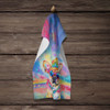 Pug Hippie Dawg Kitchen Towel Dish Cloths DAC2546 product image at NuMercy 4
