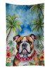 English Bulldog Luau Kitchen Towel Dish Cloths DAC6426 product image at NuMercy