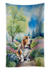 Basset Hound Spring Garden Kitchen Towel Dish Cloths product image at NuMercy