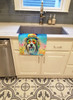 Bearded Collie Hippie Dawg Kitchen Towel Dish Cloths DAC2457 product image at NuMercy 2