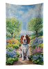 Welsh Springer Spaniel Spring Path Kitchen Towel Dish Cloths product image at NuMercy
