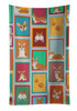 Lots of Red and White Pembroke Corgi Kitchen Towel Dish Cloths product image at NuMercy