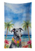 Scottish Deerhound Luau Kitchen Towel Dish Cloths product image at NuMercy