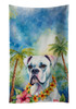 White Boxer Luau Kitchen Towel Dish Cloths DAC6386 product image at NuMercy