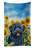 Puli in Sunflowers Kitchen Towel Dish Cloths product image at NuMercy