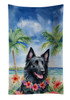 Belgian Sheepdog Luau Kitchen Towel Dish Cloths product image at NuMercy