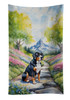 Greater Swiss Mountain Dog Spring Path Kitchen Towel Dish Cloths product image at NuMercy