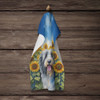 Bearded Collie in Sunflowers Kitchen Towel Dish Cloths product image at NuMercy 4