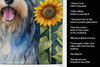 Bearded Collie in Sunflowers Kitchen Towel Dish Cloths product image at NuMercy 5