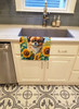 Tibetan Spaniel in Sunflowers Kitchen Towel Dish Cloths product image at NuMercy 2