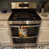 Tibetan Spaniel in Sunflowers Kitchen Towel Dish Cloths product image at NuMercy 3