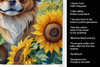 Tibetan Spaniel in Sunflowers Kitchen Towel Dish Cloths product image at NuMercy 5