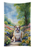 English Bulldog Spring Path Kitchen Towel Dish Cloths DAC6622 product image at NuMercy