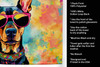 Doberman Pinscher Hippie Dawg Kitchen Towel Dish Cloths DAC2503 product image at NuMercy 5