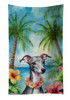 Italian Greyhound Luau Kitchen Towel Dish Cloths product image at NuMercy