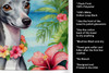 Italian Greyhound Luau Kitchen Towel Dish Cloths product image at NuMercy 5