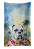 White Boxer Luau Kitchen Towel Dish Cloths DAC6387 product image at NuMercy