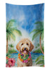 Goldendoodle Luau Kitchen Towel Dish Cloths product image at NuMercy