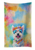 Westie Hippie Dawg Kitchen Towel Dish Cloths DAC2569 product image at NuMercy
